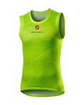 CASTELLI Tricou de ciclism fără mâneci - PRO MESH - galben