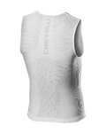 CASTELLI Tricou de ciclism fără mâneci - CORE SEAMLESS - alb