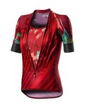CASTELLI Tricou de ciclism cu mânecă scurtă - CLIMBER'S LADY - roșu