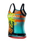 CASTELLI Maiou de ciclism - UPF0 LADY - galben/multicolor