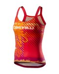 CASTELLI Maiou de ciclism - UPF0 LADY - multicolor/portocaliu