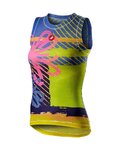 CASTELLI Tricou de ciclism fără mâneci - PRO MESH W LADY - multicolor/roz