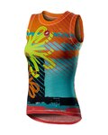 CASTELLI Tricou de ciclism fără mâneci - PRO MESH W LADY - multicolor/galben