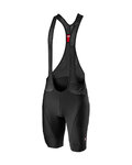CASTELLI Pantaloni scurți de ciclism cu bretele - ENDURANCE 3 - negru