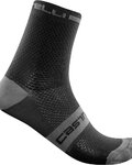 CASTELLI Șosete clasice de ciclism - SUPERLEGGERA T 12 - negru/gri