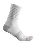 CASTELLI Șosete clasice de ciclism - SUPERLEGGERA 12 LADY - alb/gri