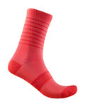 CASTELLI Șosete clasice de ciclism - SUPERLEGGERA 12 LADY - roz