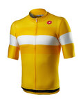 CASTELLI Tricou de ciclism cu mânecă scurtă - LA MITICA - galben/alb