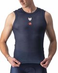 CASTELLI Tricou de ciclism fără mâneci - SOUDAL QUICK-STEP - albastru