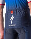 CASTELLI Tricou de ciclism cu mânecă scurtă - QUICK-STEP 2022 COMPETIZIONE - albastru/alb