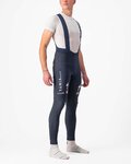 CASTELLI Pantaloni de ciclism lungi cu bretele - QUICK-STEP 2022 - albastru
