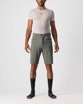 CASTELLI Pantaloni scurți de ciclism fără bretele - UNLIMITED BAGGY - gri