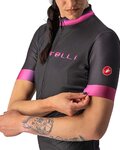 CASTELLI Tricou de ciclism cu mânecă scurtă - GRADIENT LADY - antracit