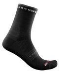 CASTELLI Șosete clasice de ciclism - ROSSO CORSA 11 LADY - negru