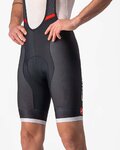 CASTELLI Pantaloni scurți de ciclism cu bretele - COMPETIZIONE KIT - negru/argintiu