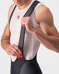 CASTELLI Pantaloni scurți de ciclism cu bretele - COMPETIZIONE KIT - negru/argintiu