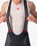 CASTELLI Pantaloni scurți de ciclism cu bretele - COMPETIZIONE KIT - negru/roșu