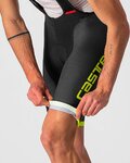 CASTELLI Pantaloni scurți de ciclism cu bretele - COMPETIZIONE KIT - galben/negru