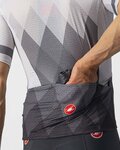 CASTELLI Tricou de ciclism cu mânecă scurtă - A TUTTA - alb/gri