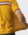 CASTELLI Tricou de ciclism cu mânecă scurtă - GRIMPEUR - galben