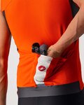 CASTELLI Tricoul de ciclism fără mâneci - ENTRATA VI - gri/portocaliu