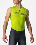 CASTELLI Tricou de ciclism fără mâneci - PRO MESH BL - galben