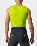 CASTELLI Tricou de ciclism fără mâneci - PRO MESH BL - galben