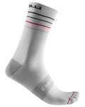 CASTELLI Șosete clasice de ciclism - ENDURANCE 15 - alb