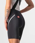 CASTELLI Pantaloni scurți de ciclism cu bretele - VELOCISSIMA 3 LADY - negru