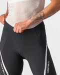 CASTELLI Pantaloni scurți de ciclism fără bretele - VELOCISSIMA 3 LADY - argintiu/negru