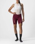 CASTELLI Pantaloni scurți de ciclism fără bretele - VELOCISSIMA 3 LADY - bordo