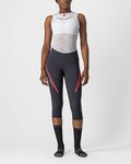 CASTELLI 3/4 șosete de ciclism fără bretele - VELOCISSIMA 3 LADY - roz/gri