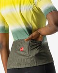 CASTELLI Tricou de ciclism cu mânecă scurtă - DOLCE LADY - verde/galben