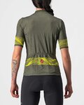 CASTELLI Tricou de ciclism cu mânecă scurtă - FENICE LADY - galben/verde