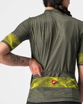 CASTELLI Tricou de ciclism cu mânecă scurtă - FENICE LADY - galben/verde