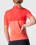 CASTELLI Tricou de ciclism cu mânecă scurtă - VELOCISSIMA LADY - roz/portocaliu