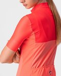 CASTELLI Tricou de ciclism cu mânecă scurtă - VELOCISSIMA LADY - roz/portocaliu