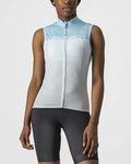CASTELLI Tricoul de ciclism fără mâneci - VELOCISSIMA LADY - albastru