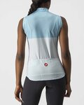 CASTELLI Tricoul de ciclism fără mâneci - VELOCISSIMA LADY - albastru