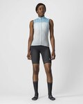 CASTELLI Tricoul de ciclism fără mâneci - VELOCISSIMA LADY - albastru