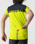 CASTELLI Tricou de ciclism cu mânecă scurtă - NEO PROLOGO KIDS - galben/albastru