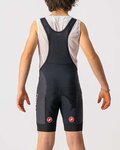 CASTELLI Pantaloni scurți de ciclism cu bretele - COMPETIZIONE KIDS - negru/alb