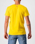 CASTELLI Tricou de ciclism cu mânecă scurtă - VENTAGLIO TEE - galben