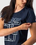 CASTELLI Tricou de ciclism cu mânecă scurtă - BELLAGIO TEE LADY - albastru