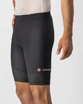 CASTELLI Pantaloni scurți de ciclism fără bretele - ENDURANCE 3 - negru