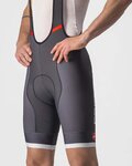 CASTELLI Pantaloni scurți de ciclism cu bretele - COMPETIZION KIT - gri