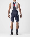 CASTELLI Pantaloni scurți de ciclism cu bretele - COMPETIZIONE KIT - argintiu/albastru