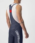 CASTELLI Pantaloni scurți de ciclism cu bretele - COMPETIZIONE KIT - argintiu/albastru