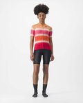 CASTELLI Tricou de ciclism cu mânecă scurtă - DOLCE LADY - roșu/portocaliu