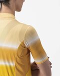 CASTELLI Tricou de ciclism cu mânecă scurtă - DOLCE LADY - galben/bordo